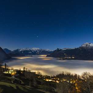 Sea of fog in Triesenberg