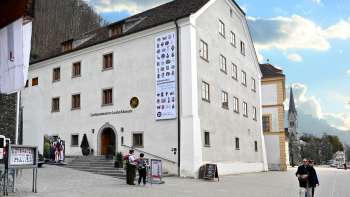Exterior view of the Liechtenstein National Museum in Vaduz
