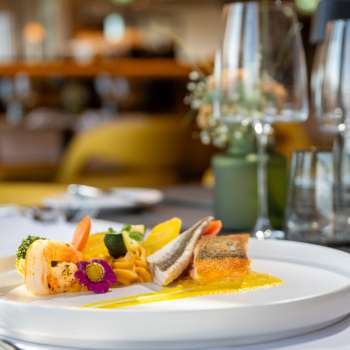 Delicious food in a modern and cozy atmosphere in the Alpin Royal Restaurant