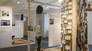 Interior of the cathedral at an LED exhibition