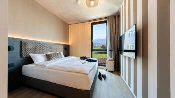 Modern double room at the B&B Hotel Liechtenstein-Eschen