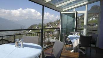 Restaurant Kulm with a view of the Rhine Valley