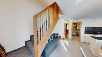 Basement with kitchen