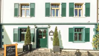 Exterior view of the restaurant with large terrace