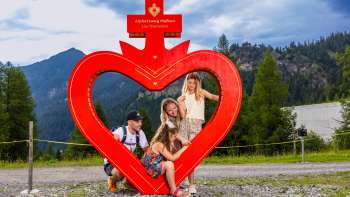 Family with a big alpine heart