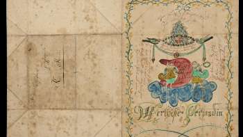 Love letter “Dearest Virgin of Marbach!”, 1844. Image courtesy of Liechtenstein NationalMuseum