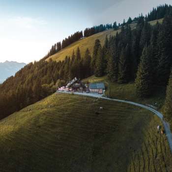 Gafadurahütte hut 1,428 meters above sea level.