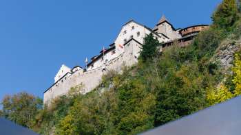 View from the Old Town toward Vaduz Castle