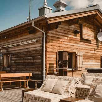 Cozy Sareis Bergrestaurant with sun terrace in Malbun, popular destination for hikers