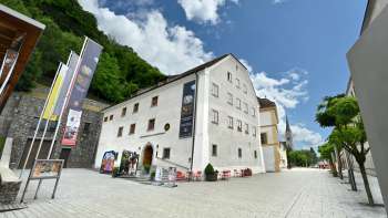 Exterior view of the Liechtenstein National Museum in Vaduz
