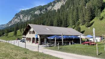 Alp Valüna on a sunny day