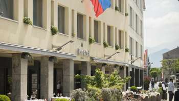 Exterior view of the Hotel Residence in Vaduz's Old Town