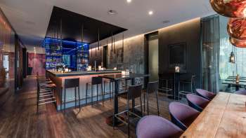 Modern bar at the b_smart hotel