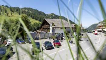 Exterior view of the Falknerei Galina Hotel in Malbun
