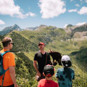 Family at the Eagle Experience