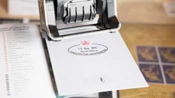 Souvenir stamp, available at the Liechtenstein Center in Vaduz