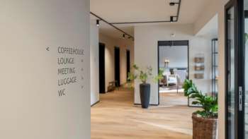 Inviting lobby at the Hotel Giessen