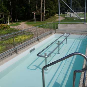 Kneipp basin at the sports field in Schellenberg