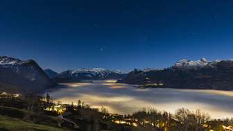 Sea of fog in Triesenberg