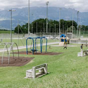 Rheinpark Stadium playground
