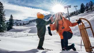 Tobogganing in Malbun