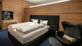 Comfortable double room at the Grand Casino Hotel Liechtenstein