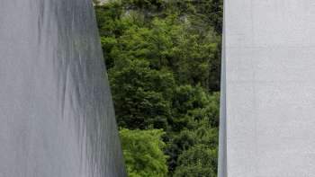 Liechtenstein Art Museum with Hilti Art Foundation in front of Vaduz Castle 